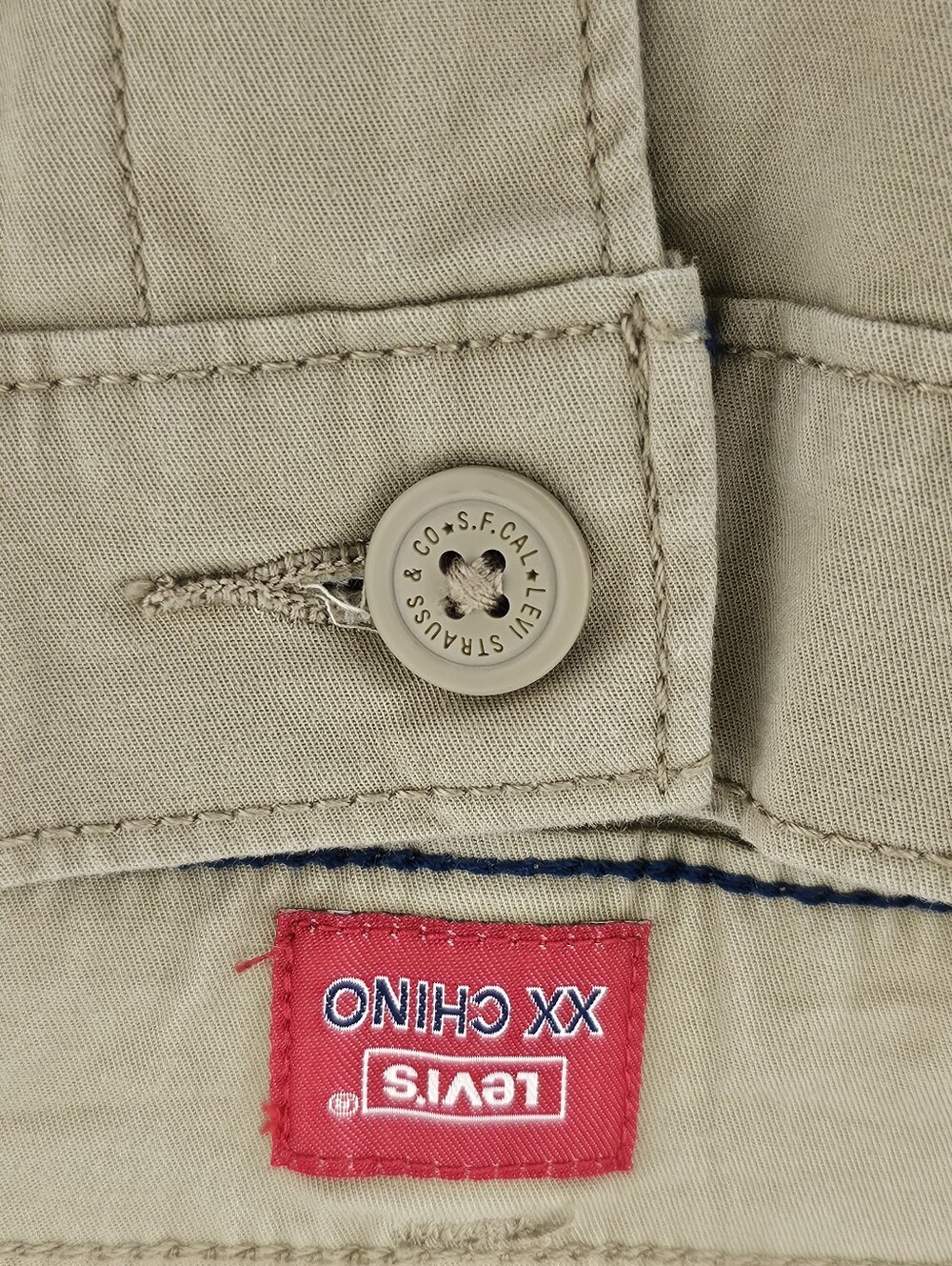 Levi's Men's XX Chino Standard Taper Shorts Size W40 Biege - Picture 11 of 11